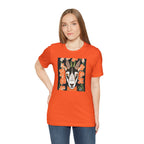 Goat with Orange Flowers, 100% Jersey Cotton T-Shirt