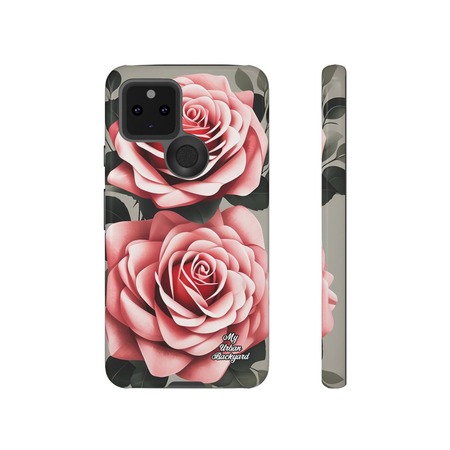 Pink Rose Flowers, Cell Phone Case - Apple, Samsung or Google Pixel