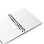 Art Deco Wolf Lined Spiral Journal