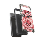 Pink Rose Flowers, Cell Phone Case - Apple, Samsung or Google Pixel