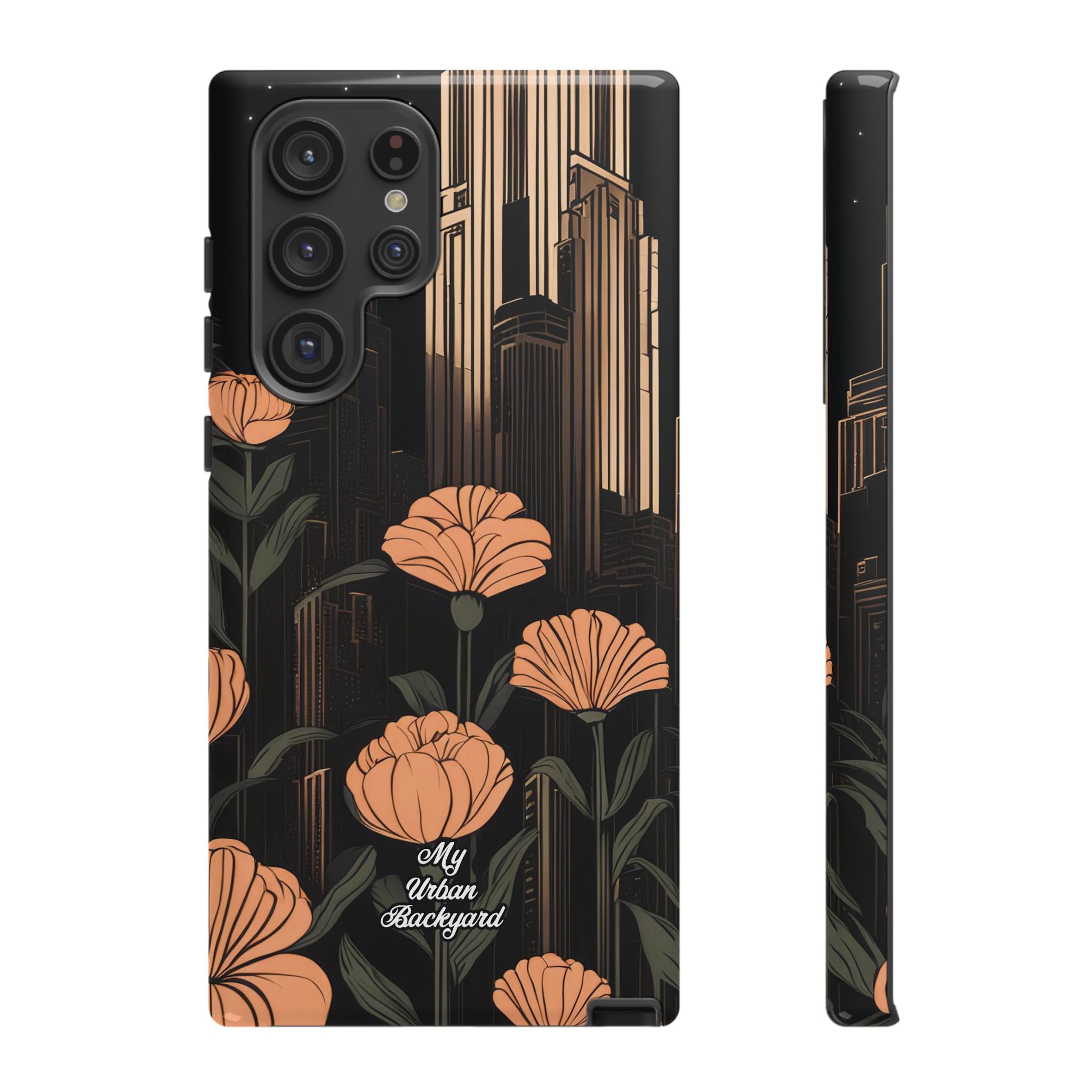 Urban Evening with Flowers, Cell Phone Case