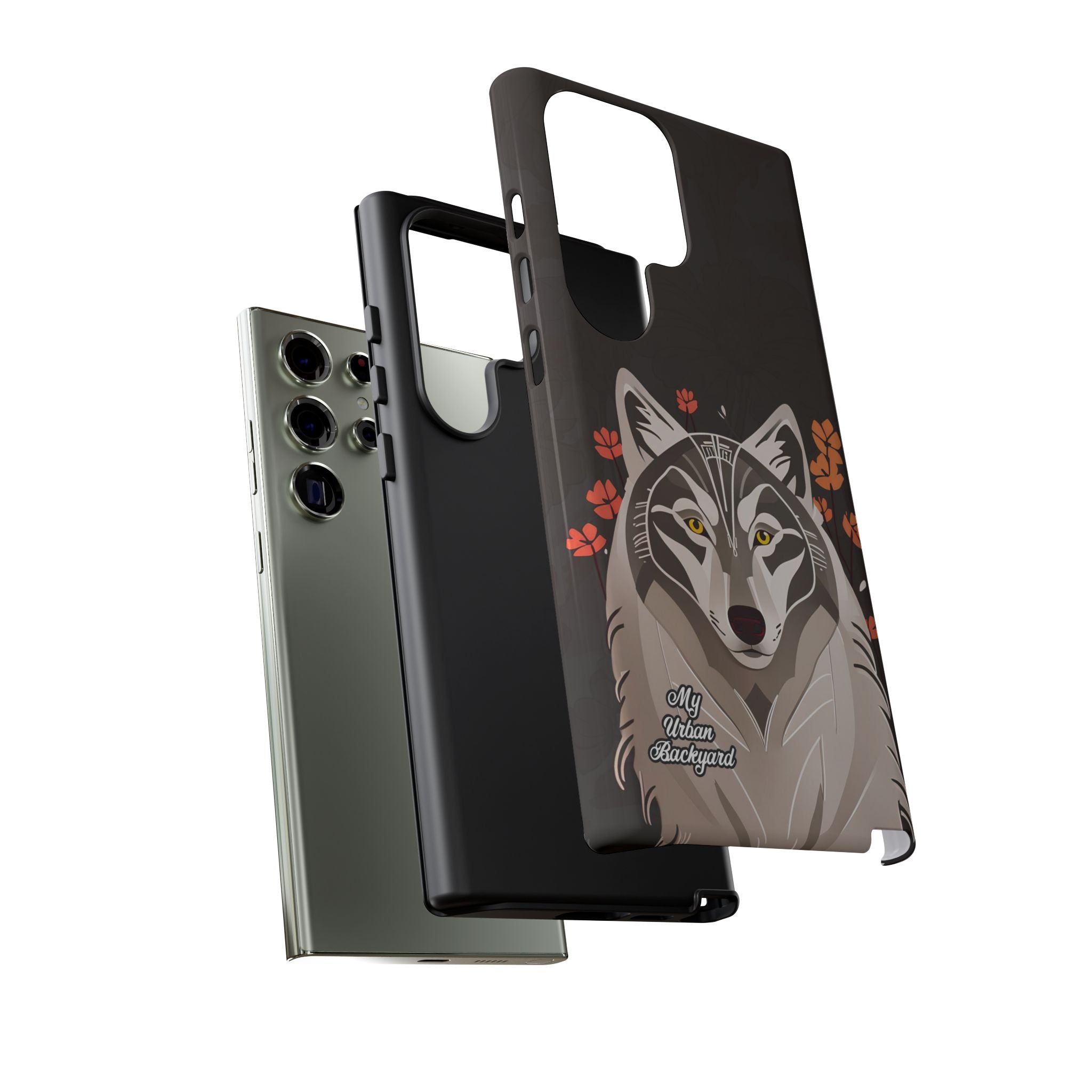 Art Deco Wolf, Cell Phone Case - Apple, Samsung, Google Pixel