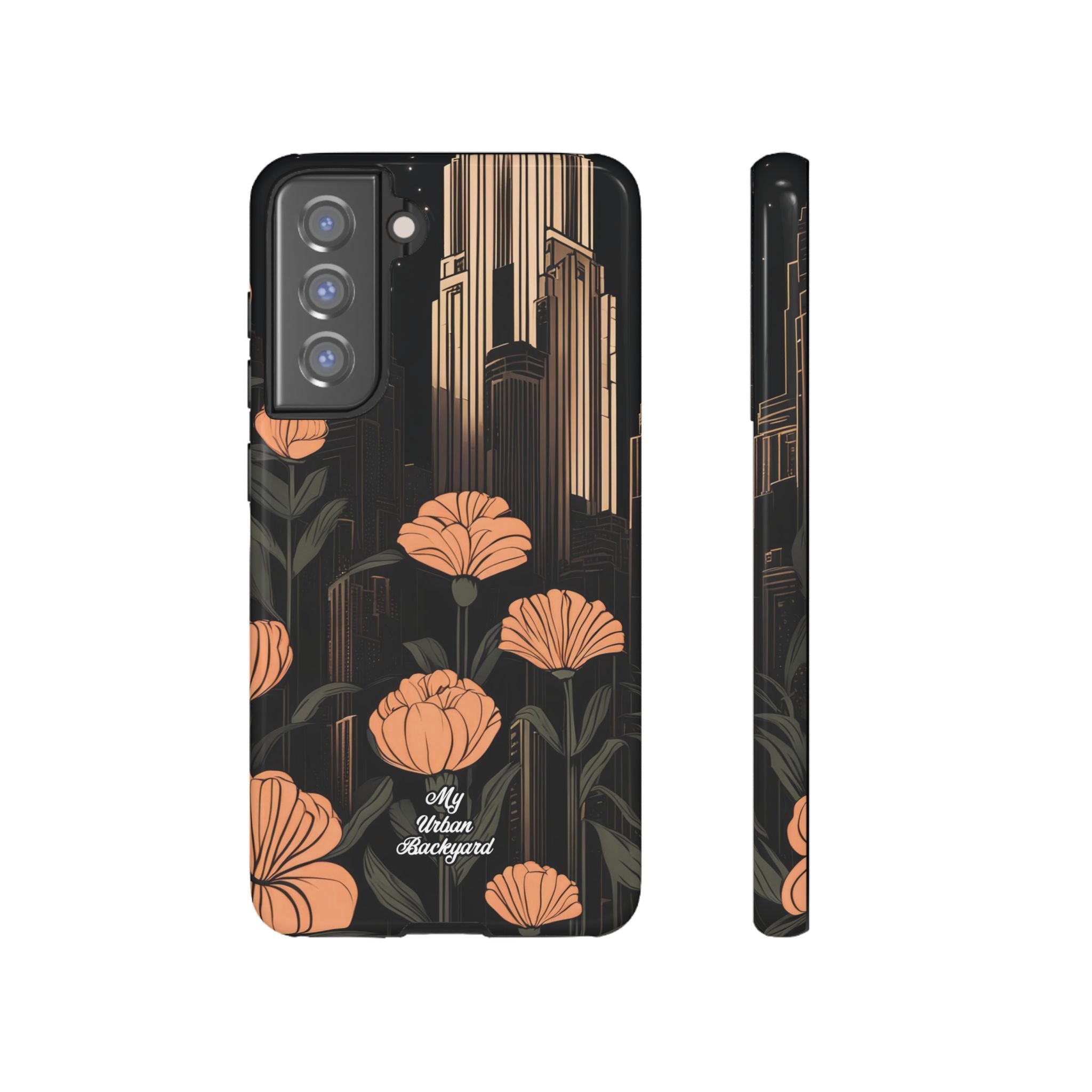 Urban Evening with Flowers, Cell Phone Case