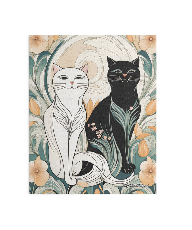 Two Happy Cats, Jigsaw Puzzle, (120, 252, or 500-Piece)