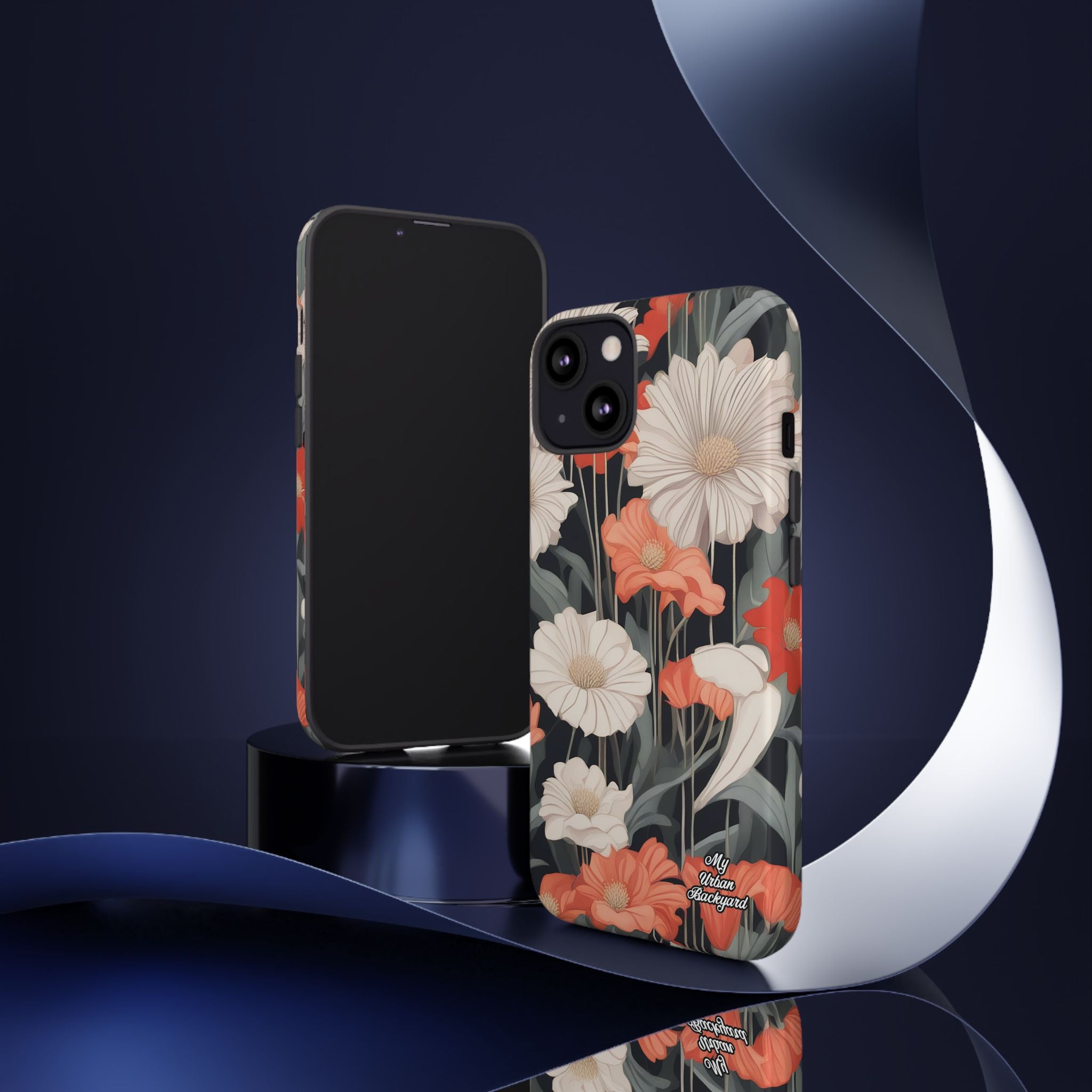 Art Deco Flowers, Cell Phone Case - Apple, Samsung, Google Pixel