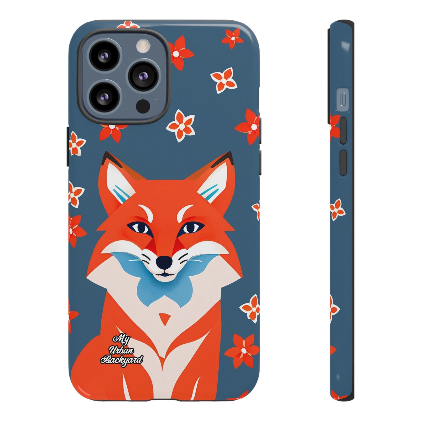 Fox with Flowers, Cell Phone Case - Apple, Samsung or Google Pixel