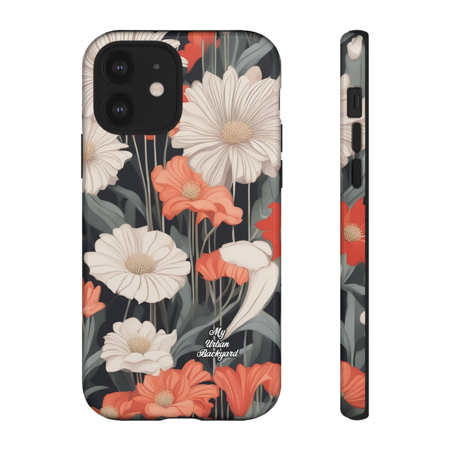 Art Deco Flowers, Cell Phone Case - Apple, Samsung or Google Pixel