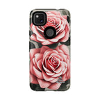 Pink Rose Flowers, Cell Phone Case - Apple, Samsung or Google Pixel
