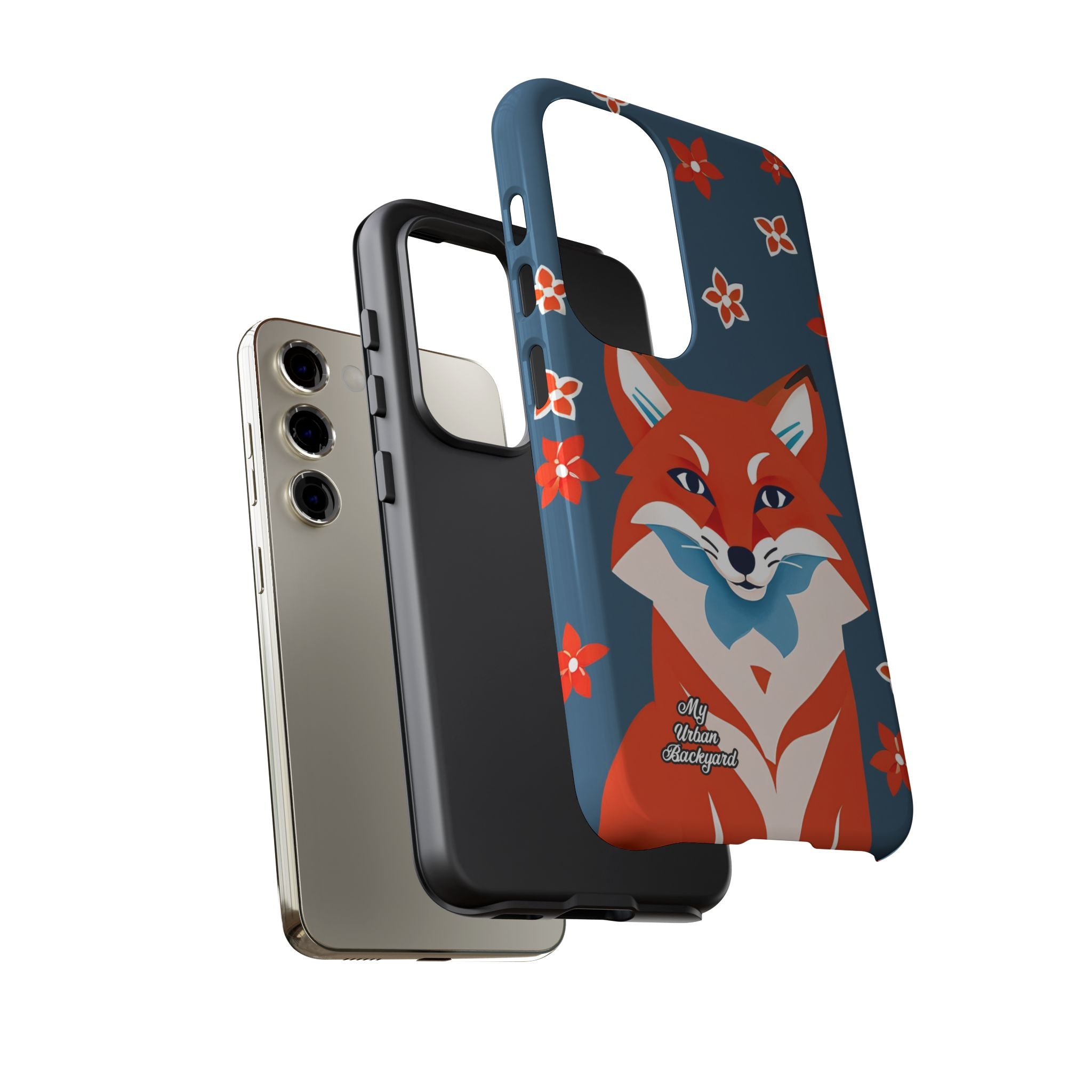 Fox with Flowers, Cell Phone Case - Apple, Samsung, Google Pixel