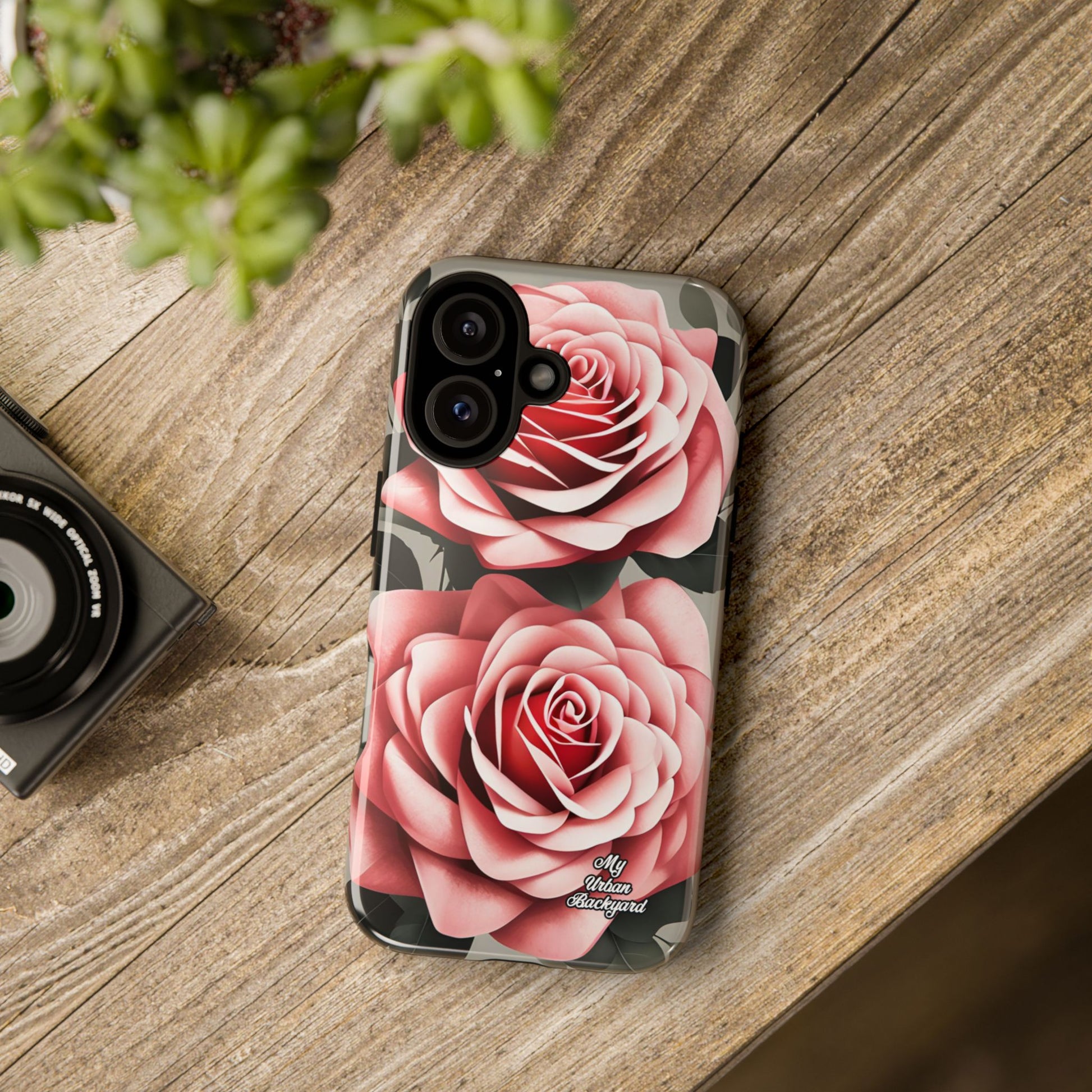 Pink Rose Flowers, Cell Phone Case - Apple, Samsung, Google Pixel
