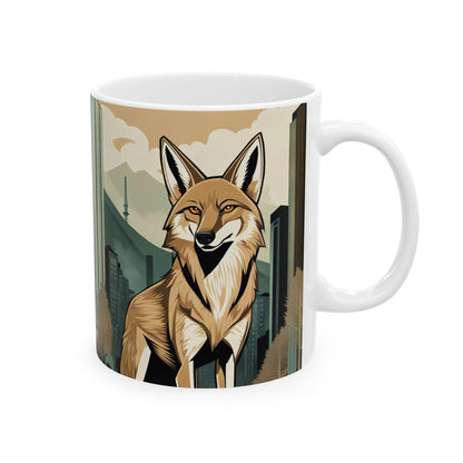 Urban Coyote Ceramic Mug