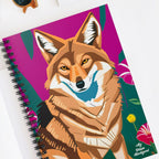 Coyote and Wildflowers, Spiral Notebook Journal - Write in Style