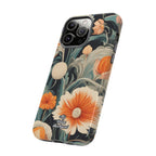 Orange and White Flowers, Cell Phone Case - Apple, Samsung, Google Pixel
