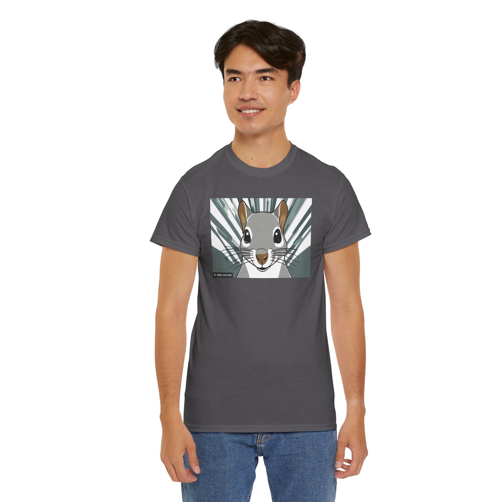 Cute Squirrel Graphic Tee, Unisex Cotton T-Shirt, Nature Lover Gift, Animal Art Top, Casual Wear