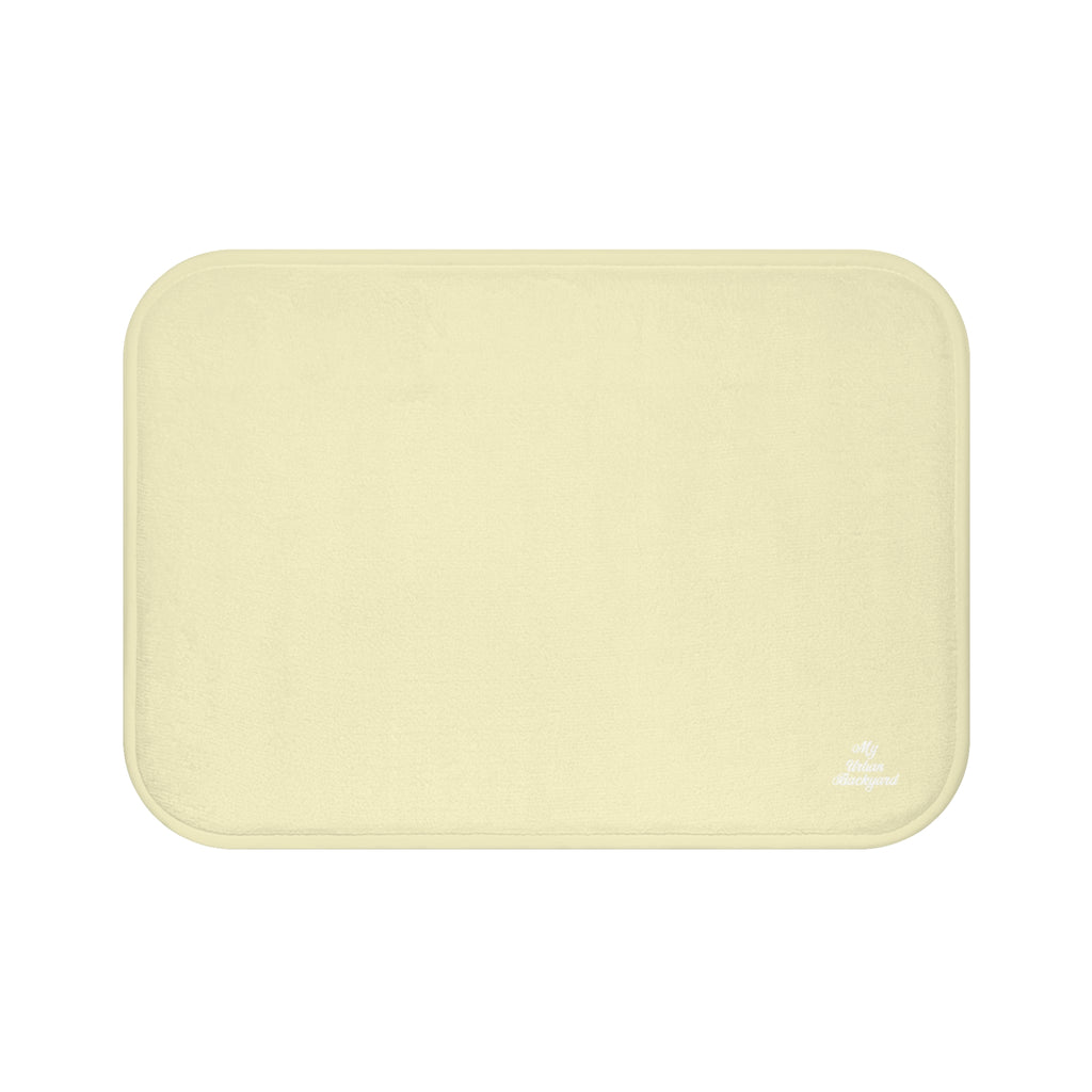 Muted Daffodil Accent Color, Memory Foam Bath Mat - Cozy Bathroom Essential