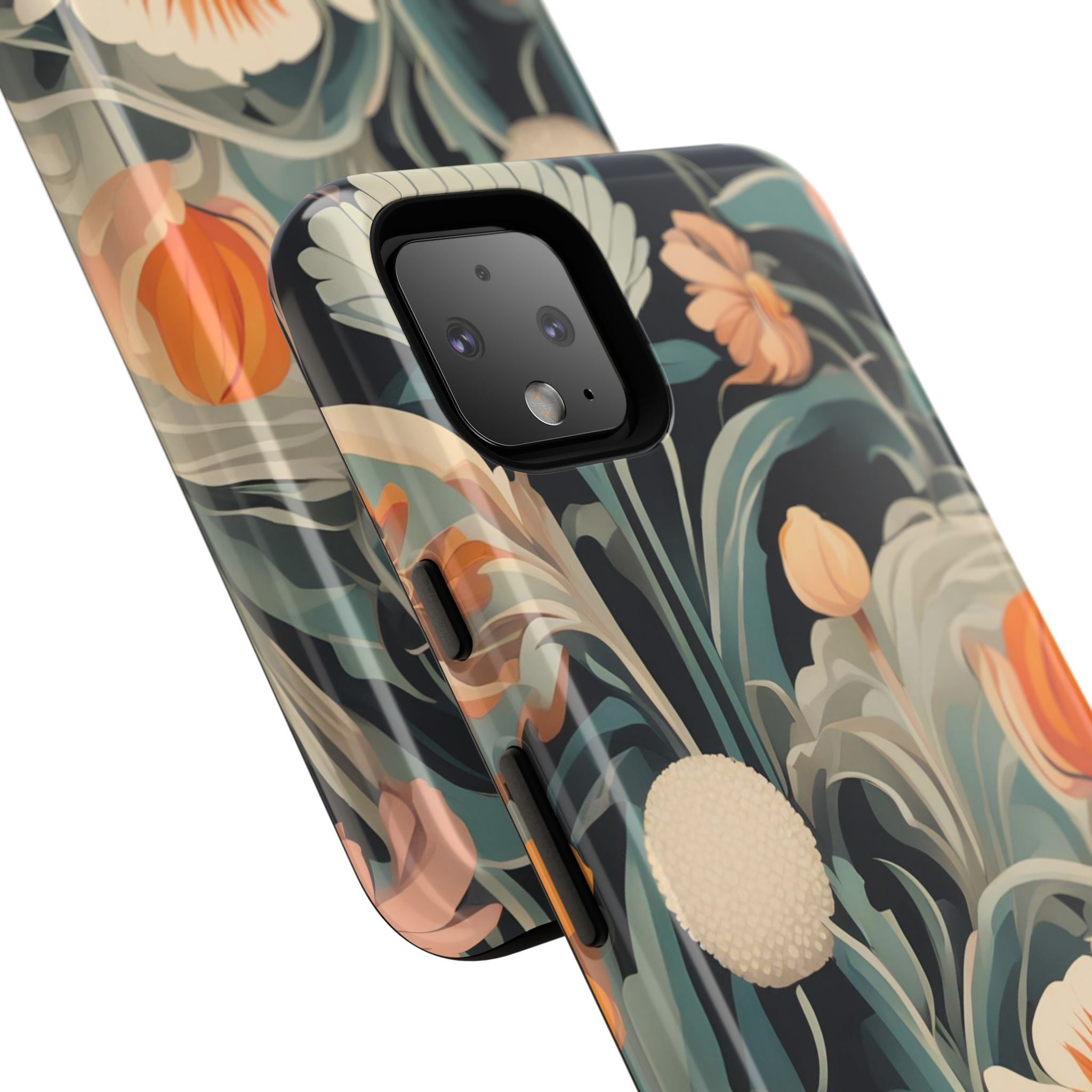 Orange and White Flowers, Cell Phone Case - Apple, Samsung, Google Pixel