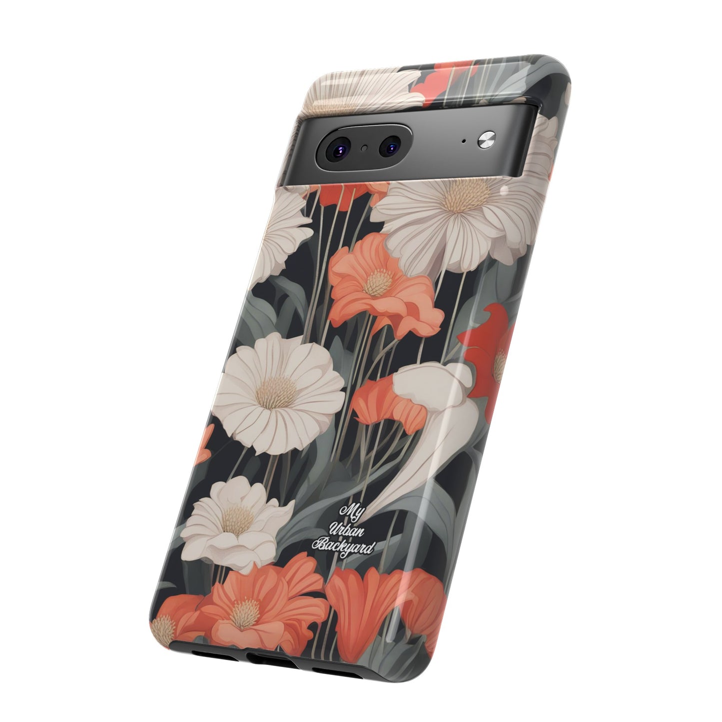 Art Deco Flowers, Cell Phone Case - Apple, Samsung or Google Pixel