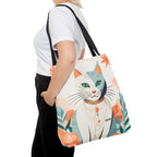 Whiskers, Cat Tote Bag with Cotton Handles For Everyday Use, 3 Sizes