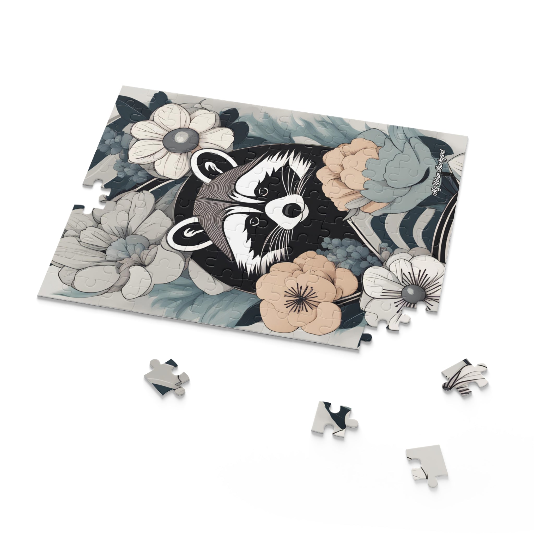 Rocco Pawsley, Raccoon Jigsaw Puzzle - Fun Family Activity, Unique Gift, Home Decor, Relaxing Hobby, Animal Lover's Gift, (120, 252, or 500-Piece)