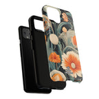 Orange and White Flowers, Cell Phone Case - Apple, Samsung, Google Pixel