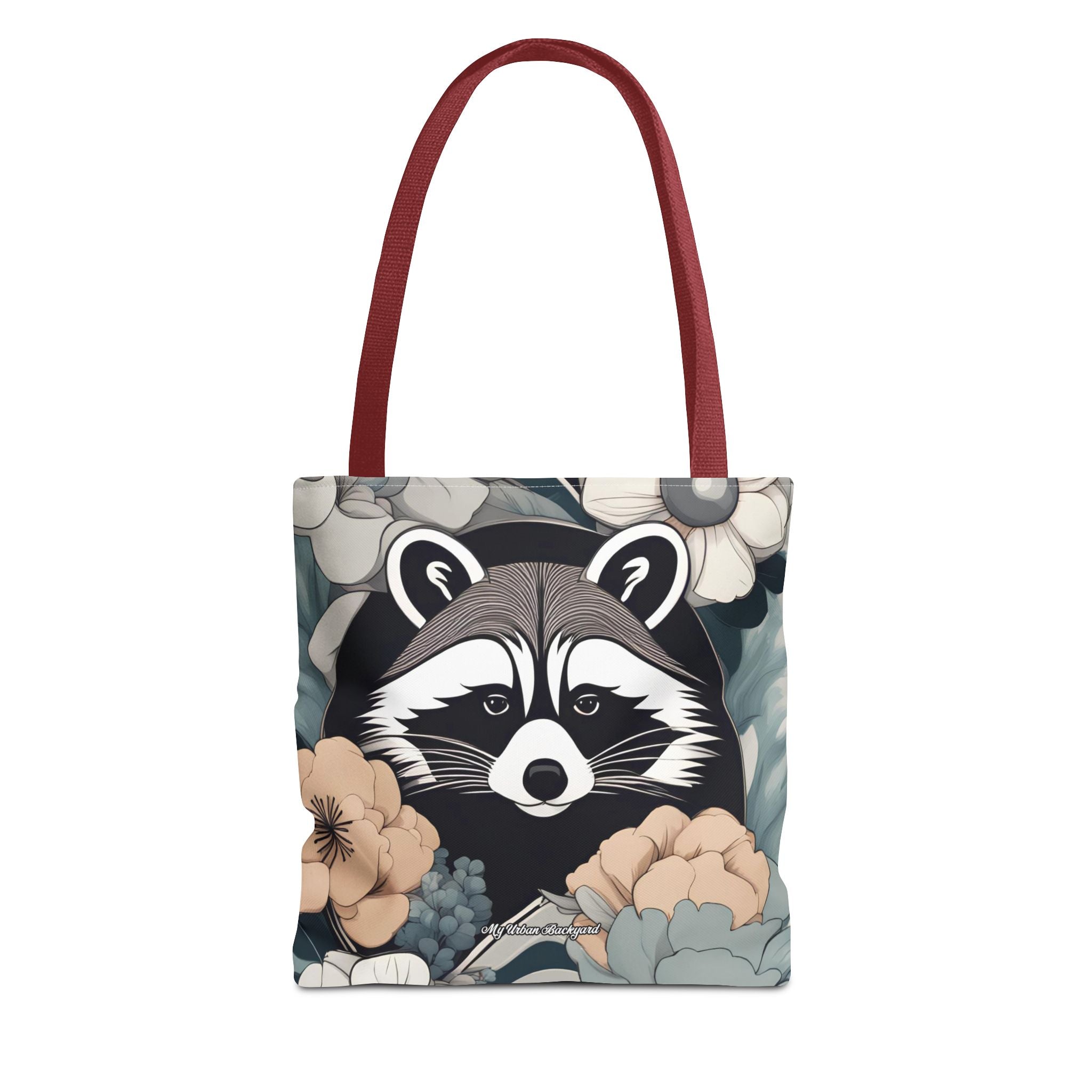 Rocco Pawsley, Raccoon Tote Bag with Cotton Handles For Everyday Use, 3 Sizes