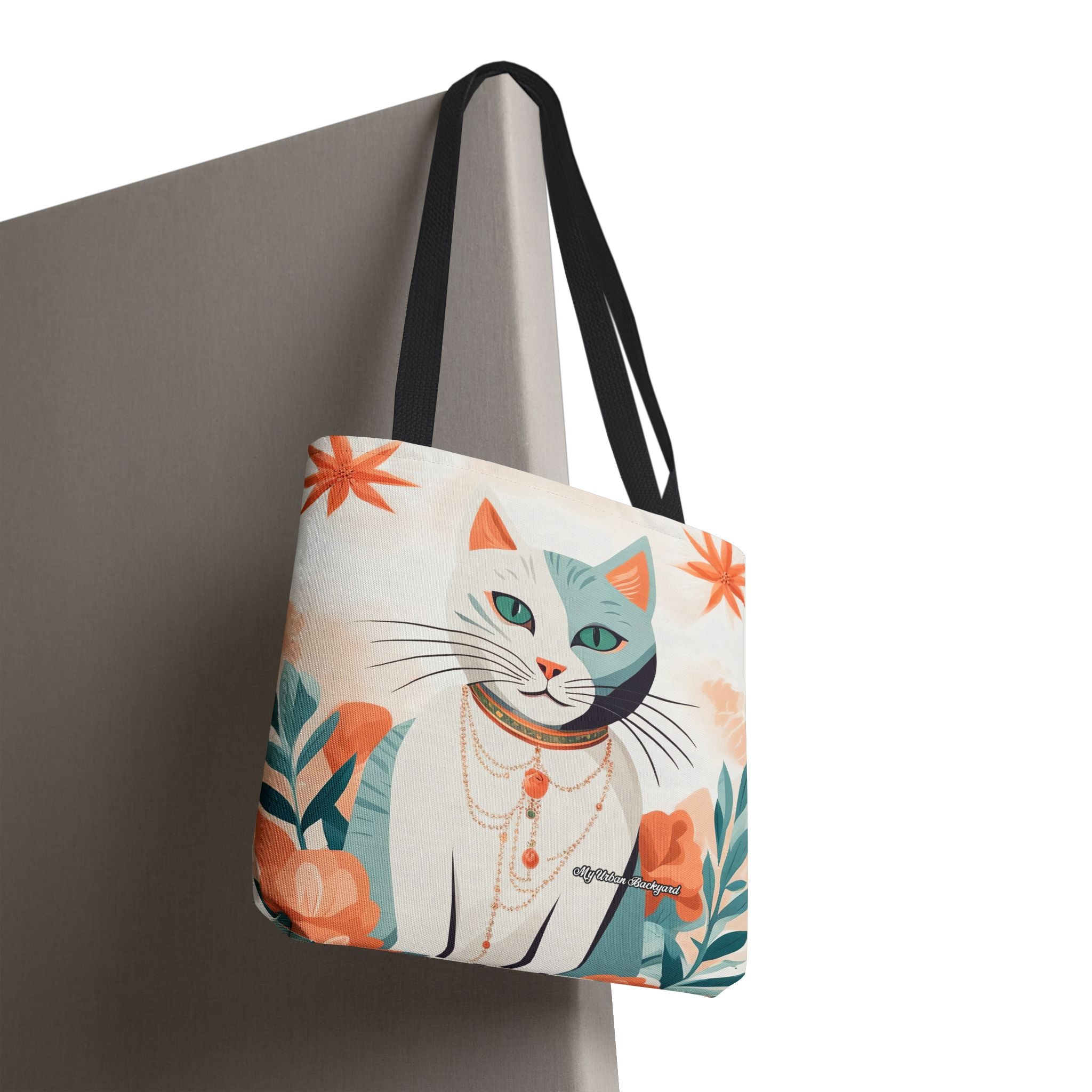 Whiskers, Cat Tote Bag with Cotton Handles For Everyday Use, 3 Sizes