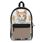 Green-Eyed Tabby Cat, Backpack