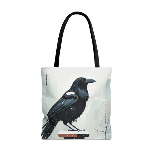 Winter Crow Tote Bag