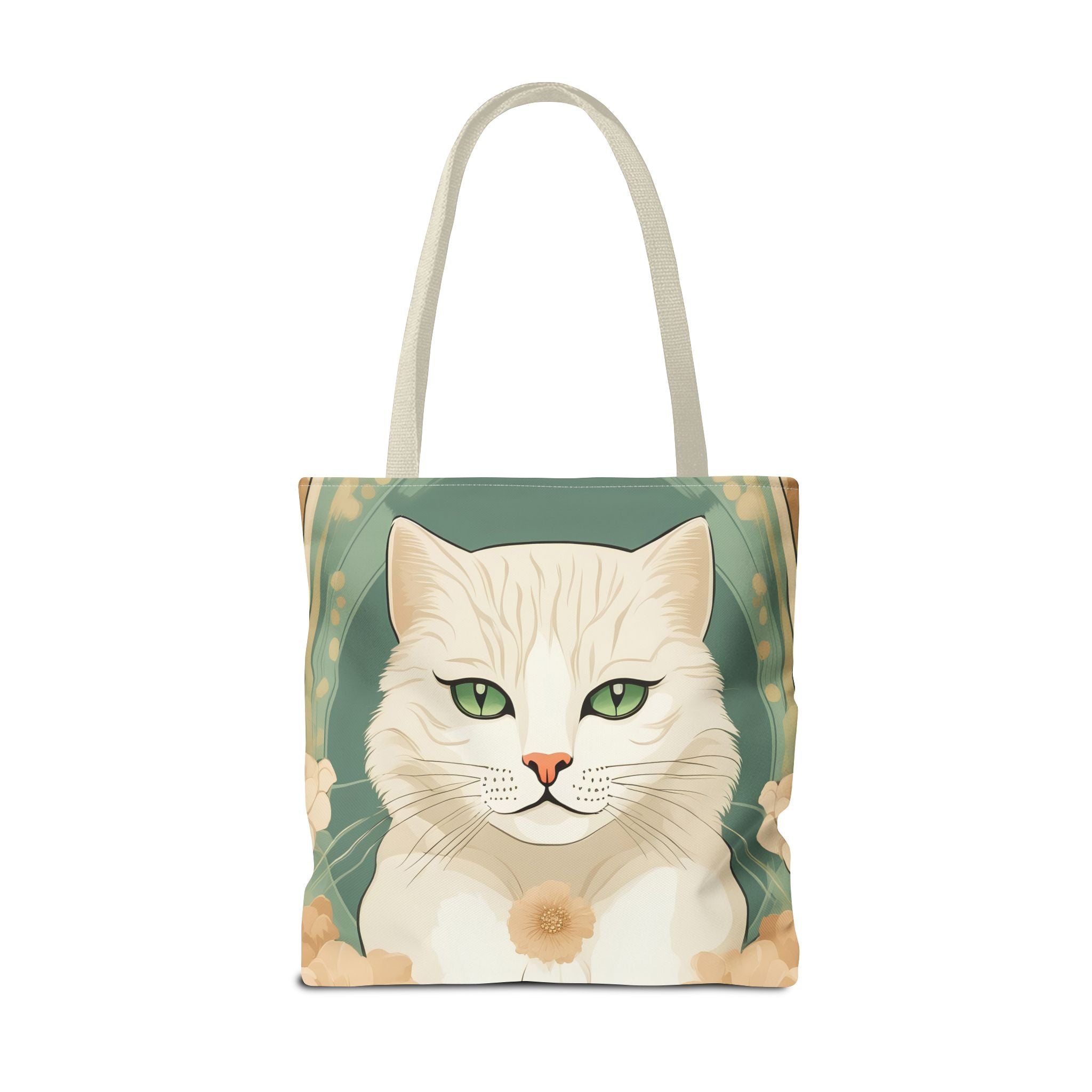 Blanca Purrington, Cat Tote Bag w Cotton Handles