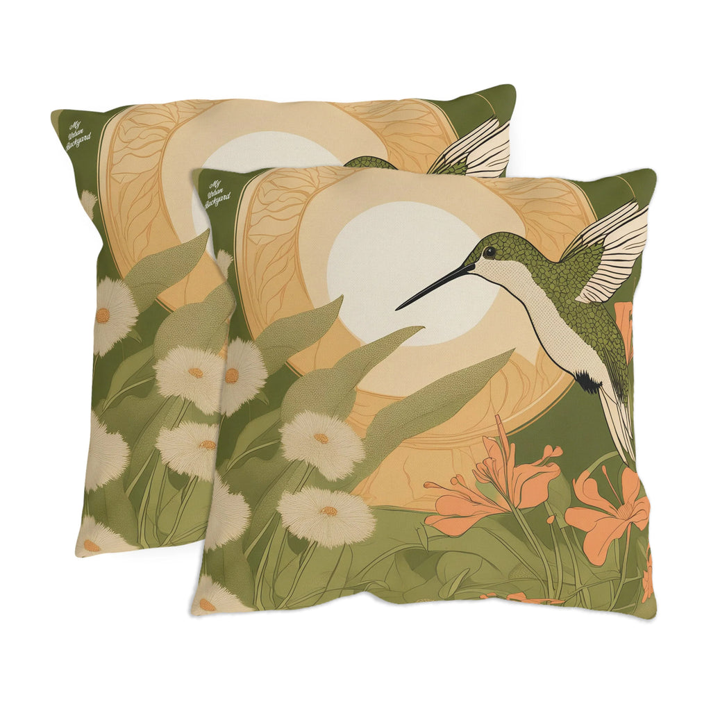 Hummingbird Home Bundle: Throw Pillows + Fleece Blanket + Writing Journal