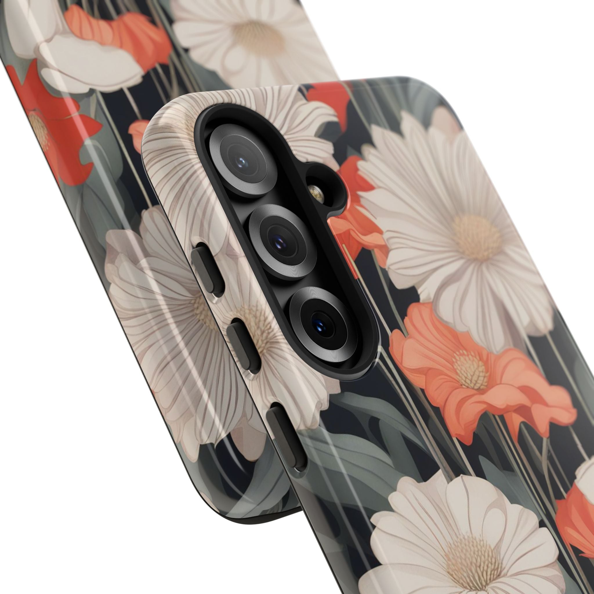 Art Deco Flowers, Cell Phone Case - Apple, Samsung, Google Pixel