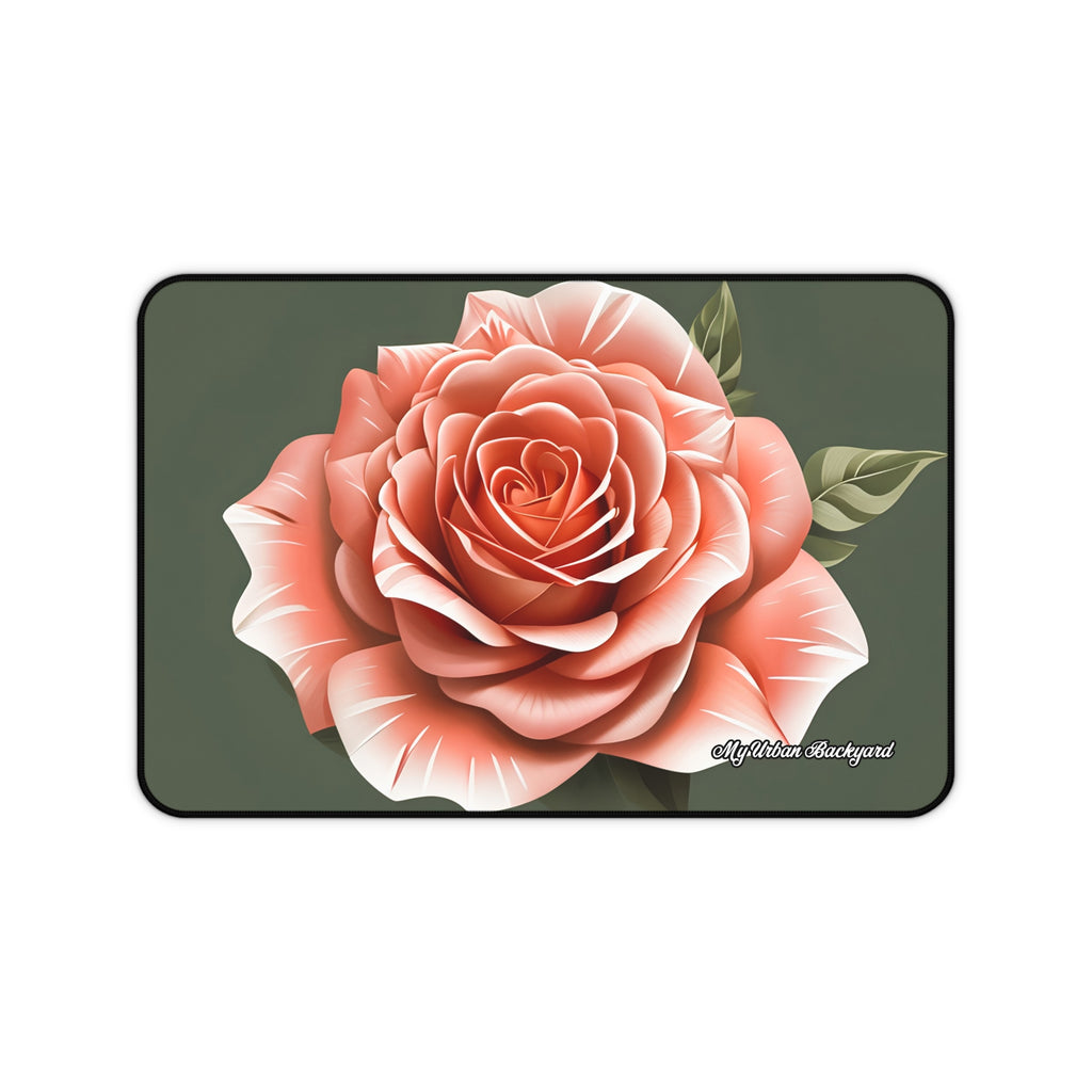 Rose Flower Desk Mat, Elegant Workspace Decor, Ideal Gift for Home Office, Stylish Mouse Pad, Perfect for Flower Lovers, 3 Sizes