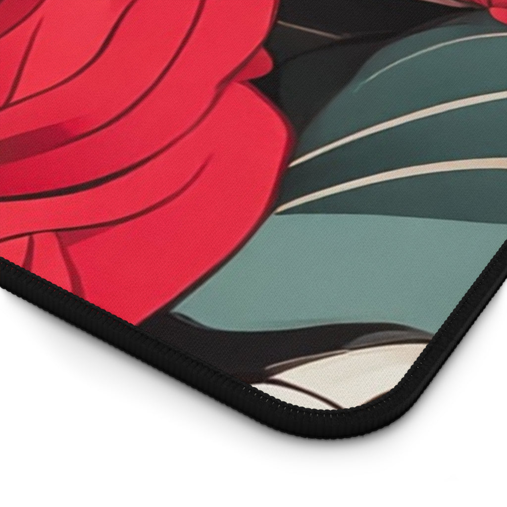 Floral Desk Mat, Elegant Workspace Accessory, Home Office Decor, Mother's Day Gift, Floral Keyboard Pad, 3 Sizes