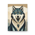 Art Deco Wolf Hardcover Lined Journal