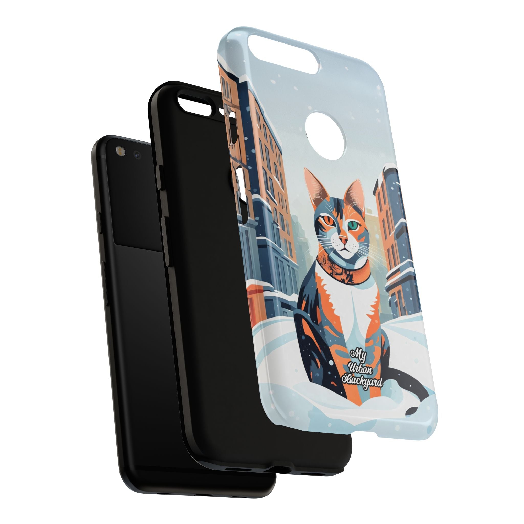 Claws Pawson in the Snow, Cell Phone Case - Apple, Samsung, Google Pixel