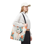 Whiskers, Cat Tote Bag with Cotton Handles For Everyday Use, 3 Sizes