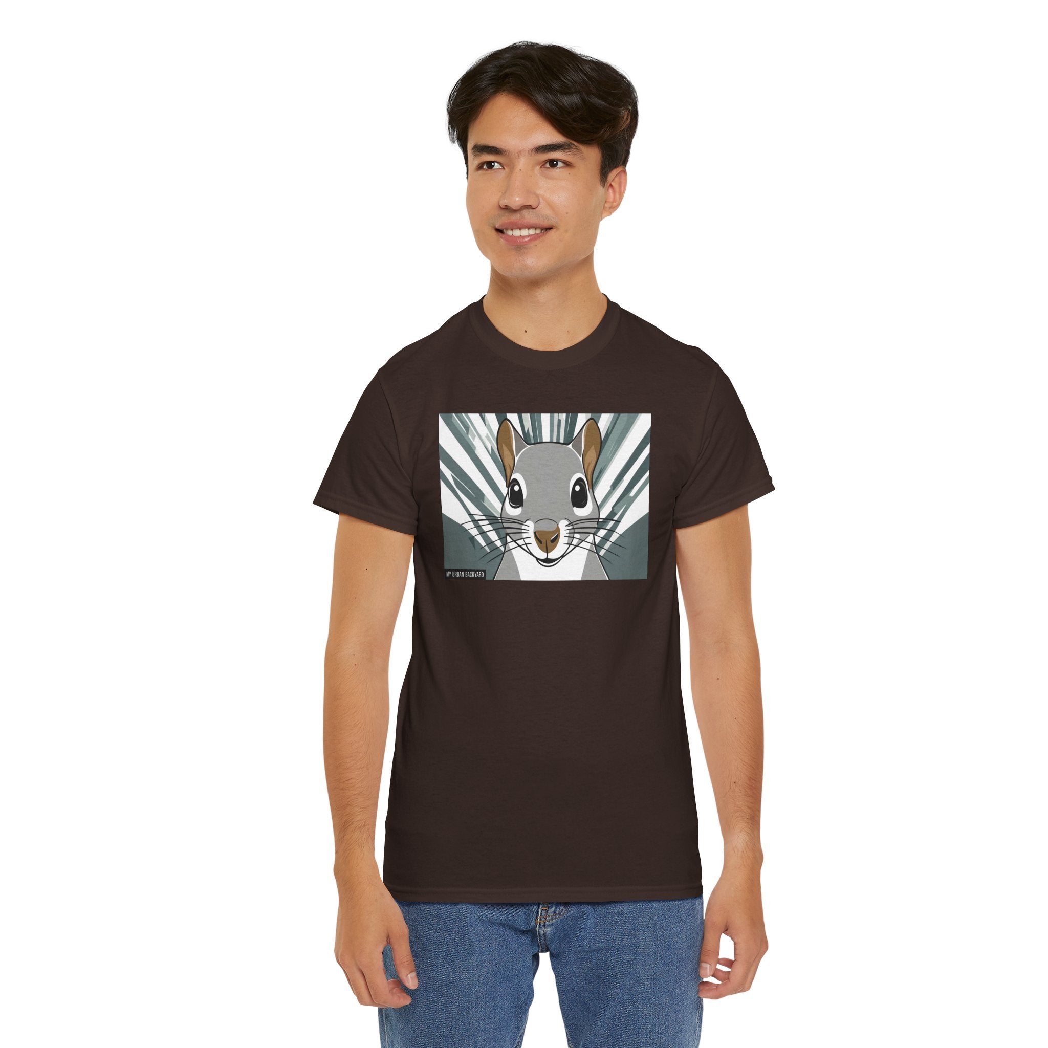 Cute Squirrel Graphic Tee, Unisex Cotton T-Shirt, Nature Lover Gift, Animal Art Top, Casual Wear