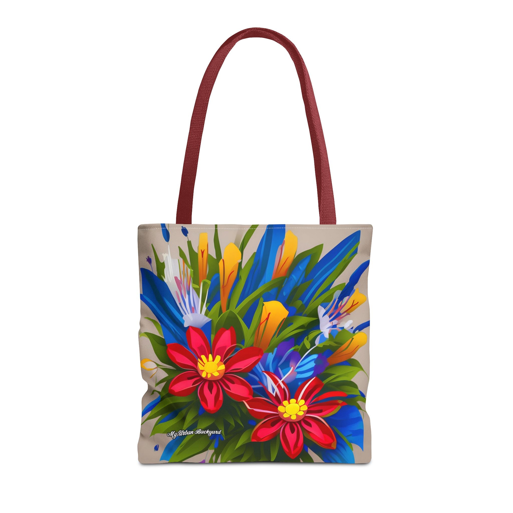 Vibrant Wildflowers Tote Bag with Cotton Handles For Everyday Use, 3 Sizes