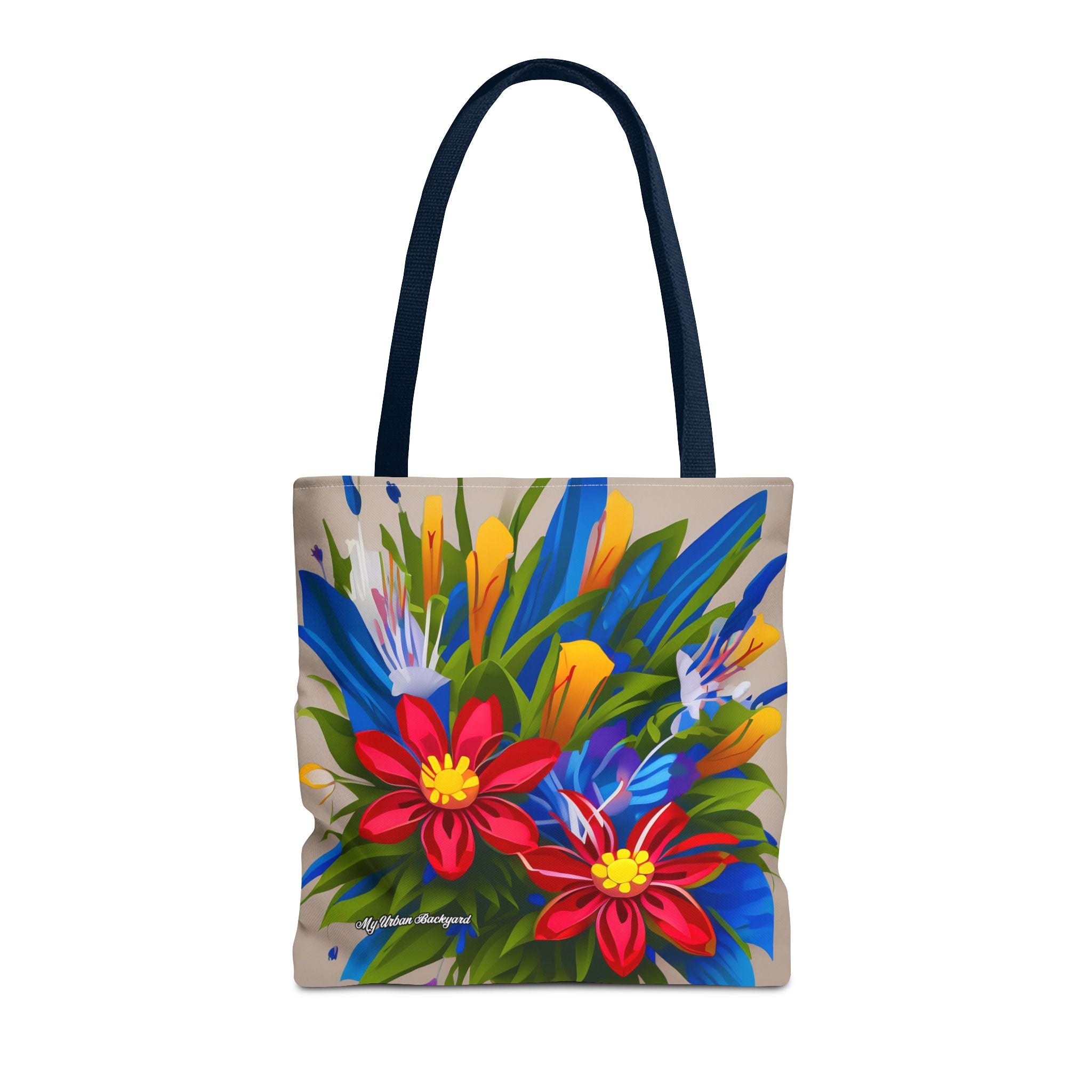 Vibrant Wildflowers Tote Bag with Cotton Handles For Everyday Use, 3 Sizes