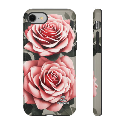 Pink Rose Flowers, Cell Phone Case - Apple, Samsung or Google Pixel