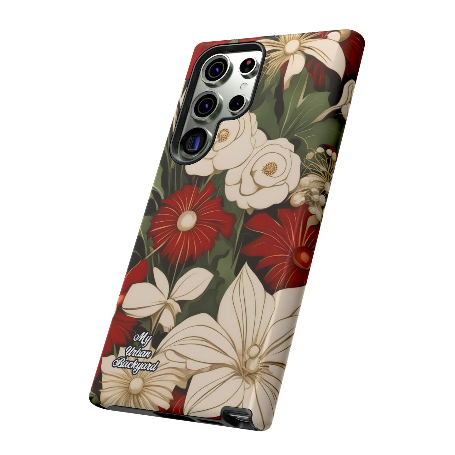 Holiday Flowers, Cell Phone Case - Apple, Samsung or Google Pixel