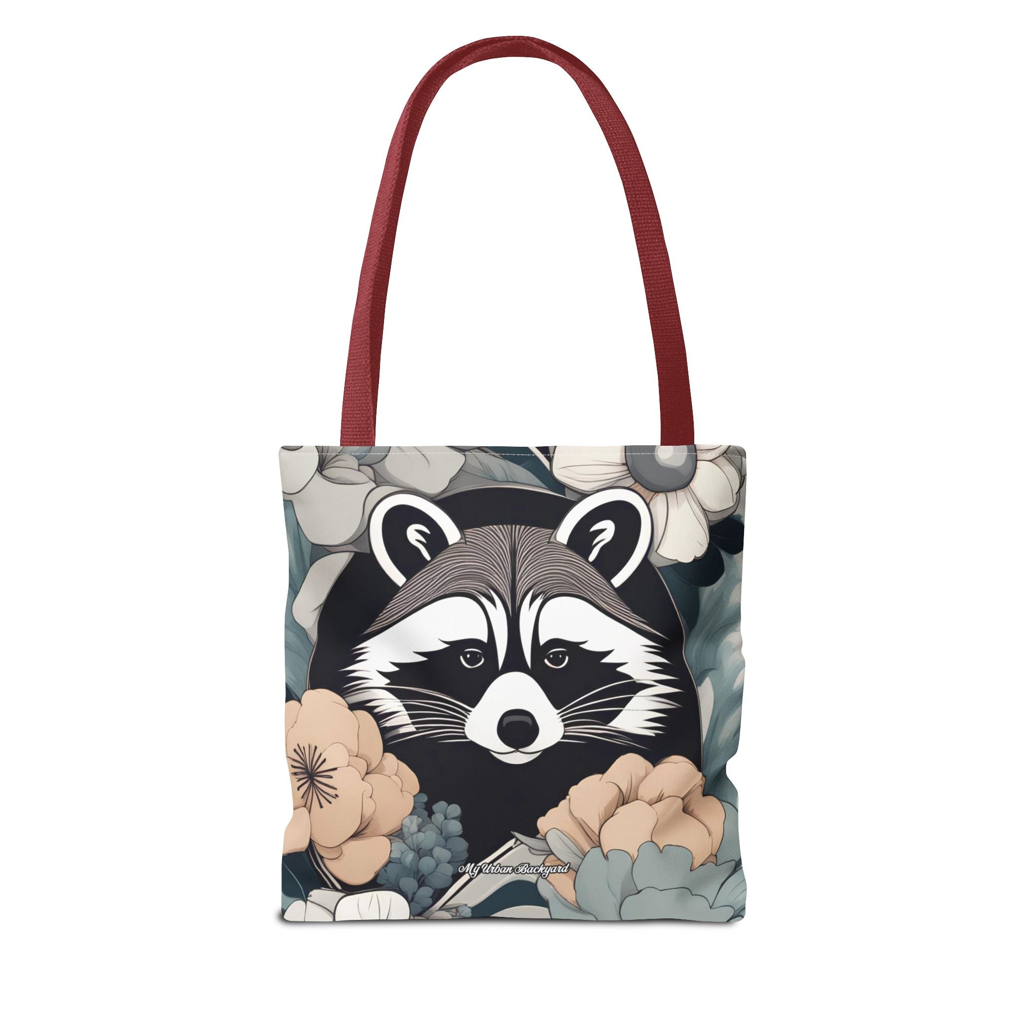 Rocco Pawsley, Raccoon Tote Bag with Cotton Handles For Everyday Use, 3 Sizes
