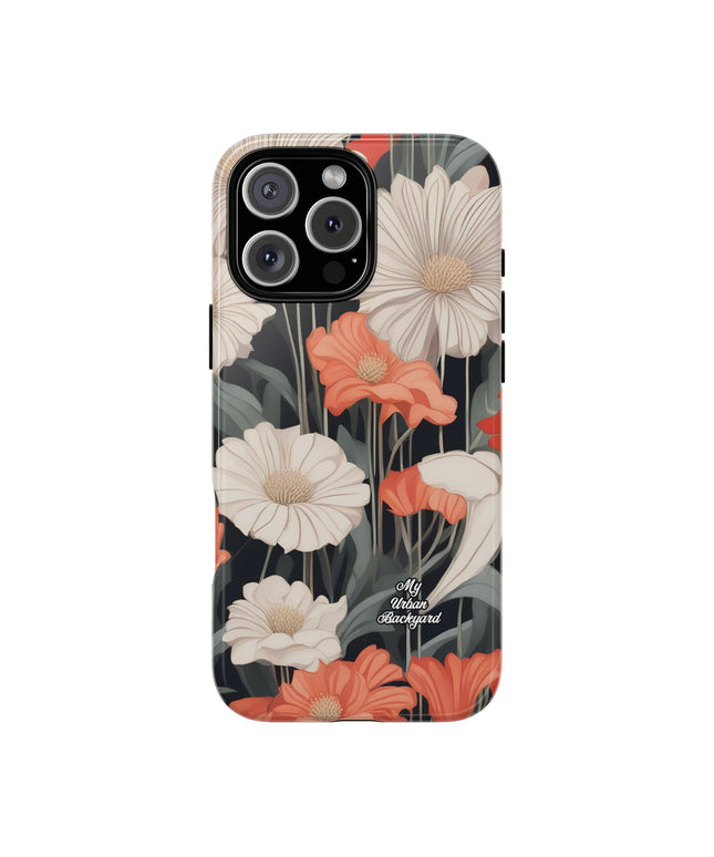 Art Deco Flowers, Cell Phone Case - Apple, Samsung, Google Pixel