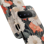 Art Deco Flowers, Cell Phone Case - Apple, Samsung, Google Pixel