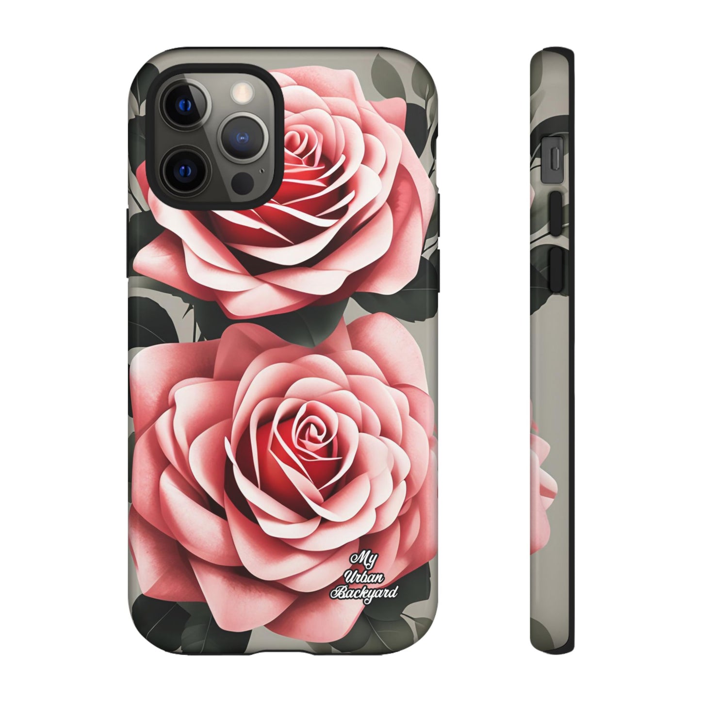 Pink Rose Flowers, Cell Phone Case - Apple, Samsung or Google Pixel