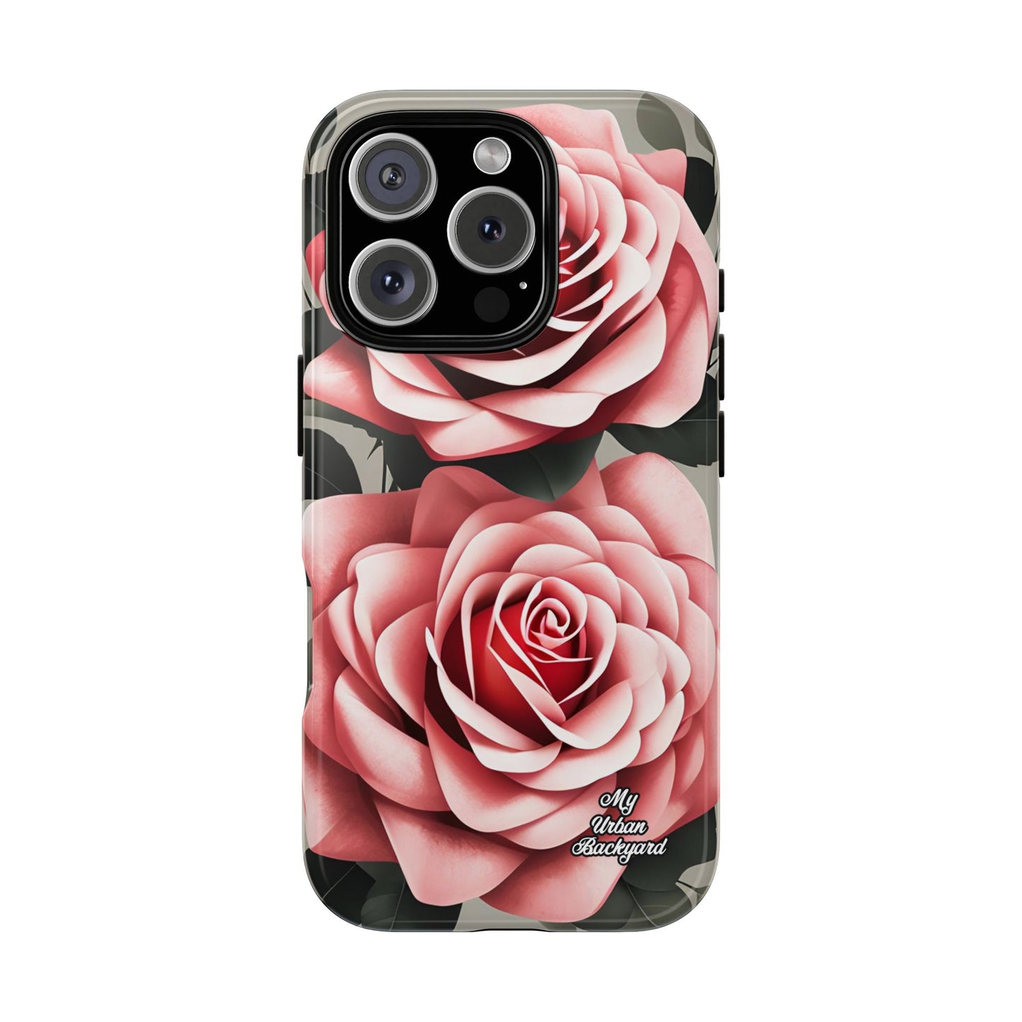 Pink Rose Flowers, Cell Phone Case - Apple, Samsung or Google Pixel