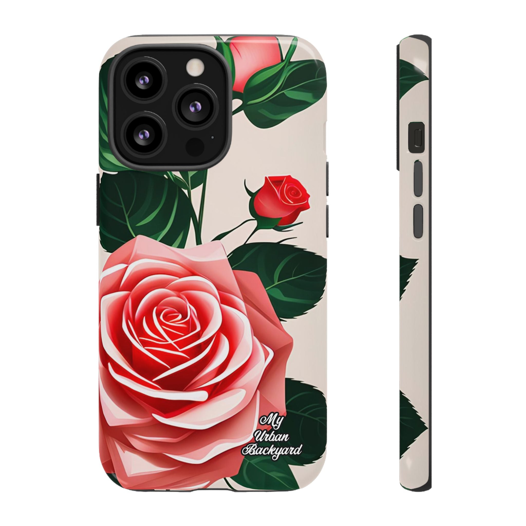 Pink Rose Flowers, Cell Phone Case - Apple, Samsung, Google Pixel