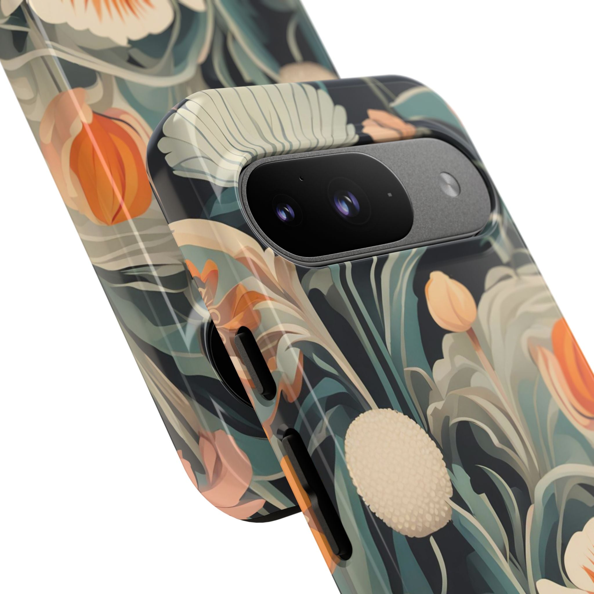 Orange and White Flowers, Cell Phone Case - Apple, Samsung, Google Pixel