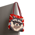 Ziggy Starspaws, Raccoon Tote Bag with Cotton Handles For Everyday Use, 3 Sizes