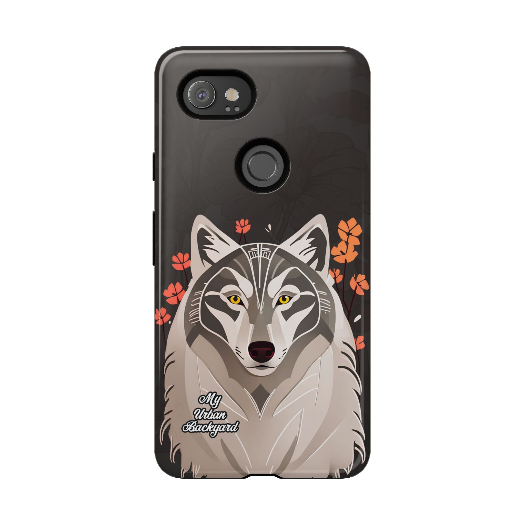 Art Deco Wolf, Cell Phone Case - Apple, Samsung, Google Pixel